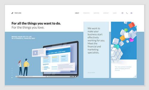 網(wǎng)站和移動(dòng)網(wǎng)站開(kāi)發(fā)網(wǎng)頁(yè)設(shè)計(jì)的矢量插圖概念.易于編輯和自定義照片