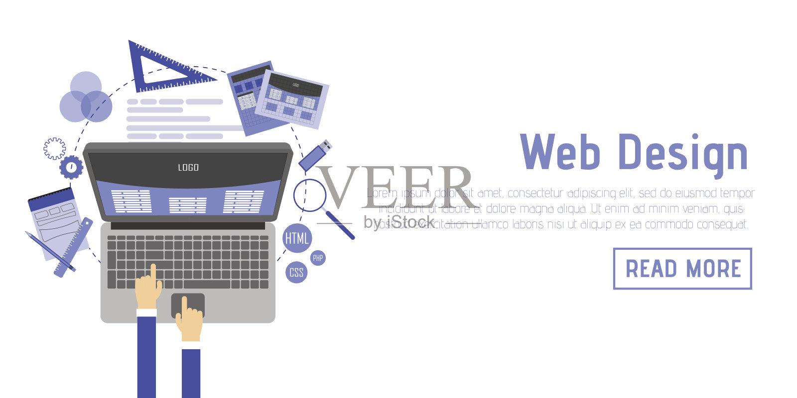 抽象平面矢量插圖的網(wǎng)頁(yè)設(shè)計(jì)和開(kāi)發(fā)概念插畫圖片素材